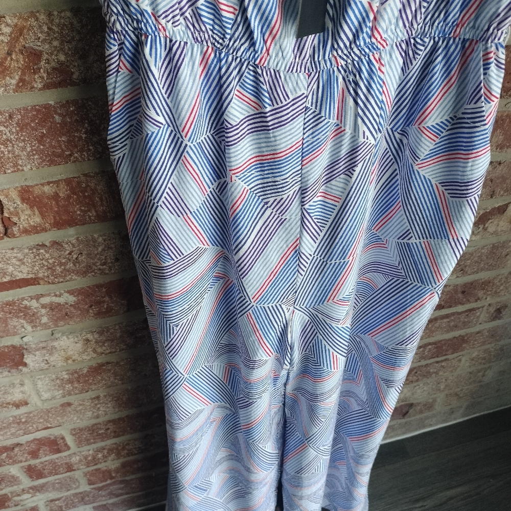 Lulus White Multi-Striped Wide Leg Jumpsuit - Picture 6 of 10